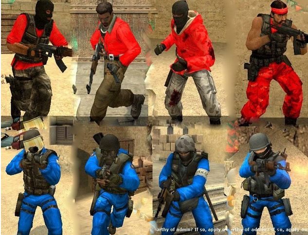 Сборник скинов "red vs blue"